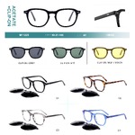 Оправа пластиковая из материала ацетат + насадка поляризационная солнцезащитная (клипон) Big City M1122S