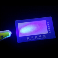 Blue light transmittance test chart