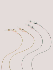 Colorful glasses chain set of two-piece golden and silver GM043