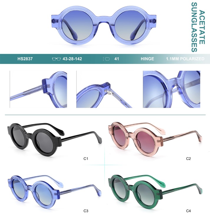 Polarized acetate plastic sunglasses Big City HS2837