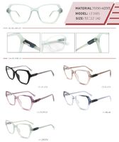 Оправа пластиковая из TR90 и ацетата с флексом LE1085-DA