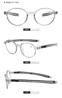 Plastic reading pince-nez glasses folding with magnetic 9001-圆框, diopters from +1.00 to +3.50, RMC=62-64