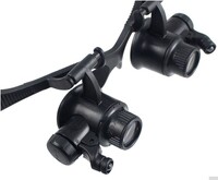 Лупа очки для работы с мелкими деталями от 2,5X 6X 8X 10X 15X 20X 25Х крат для ювелиров, ремонта очков и часов и др.放大镜ck