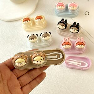 Mini soft contact lens kit retractable W-CT17帽子女孩头