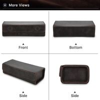 Футляр для очков и солнцезащитных очков из натуральной кожи на 2 отсека CF4006