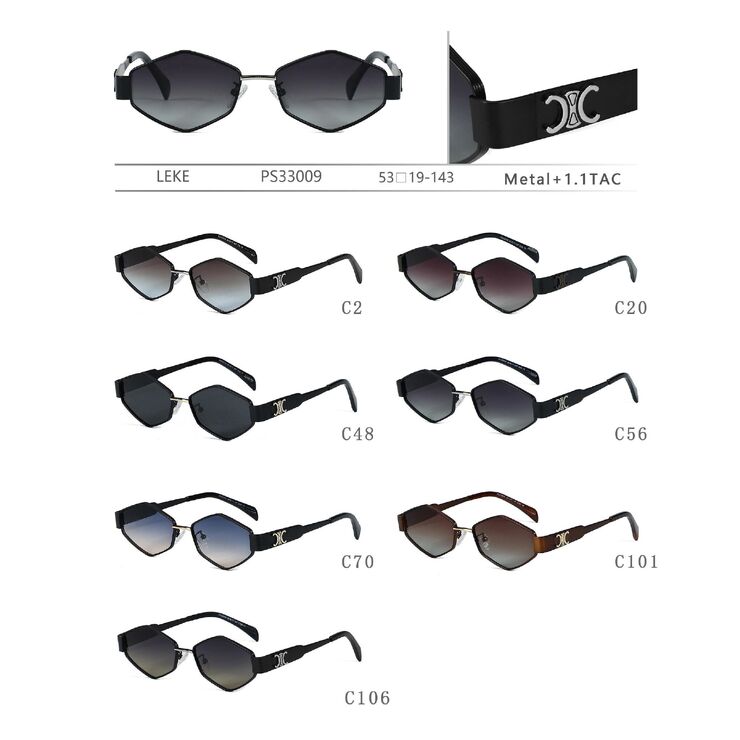 Polarized metal sunglasses for women Leke PS33009