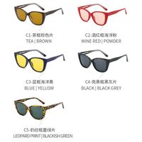 Polarized plastic TR90 sunglasses with UV400 protection 6013-GT