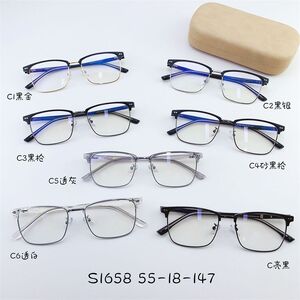 Hybrid frame, metal +tr90, with Blue Block protection SANTA S1658
