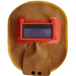 Маска защитная сварочная из воловьей кожи с автоматическим затемнением, 25*20 см, толщина 2 мм