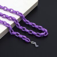 Acrylic non-slip matte chain, concave shape, for glasses and masks GB033