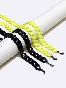 Набор из двух акриловых цепочек для очков черного и желтого цветов GM142