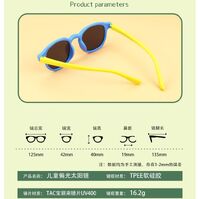 Polarized silicone sunglasses with UV400 protection for kids T11076