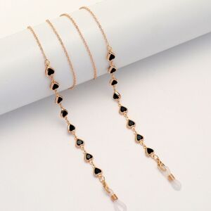 Metal non-slip chain, with heart, for glasses and masks GL1856