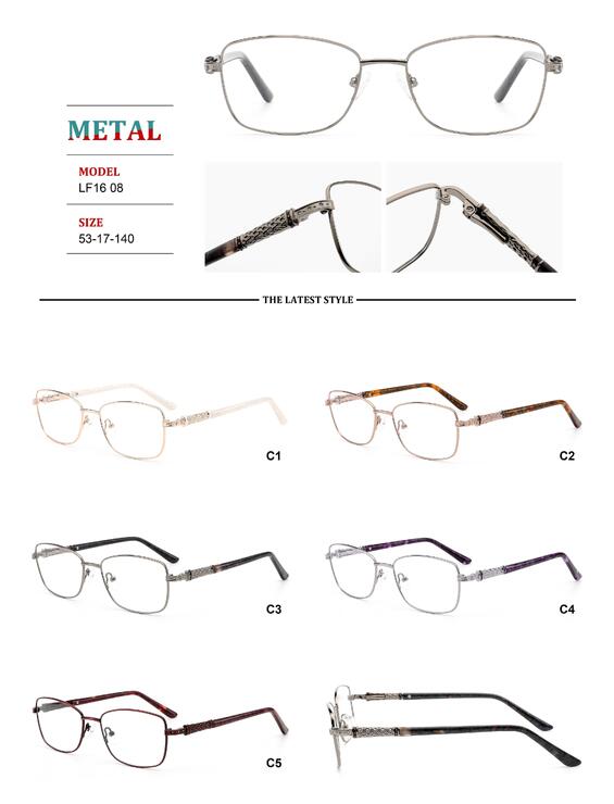 Metal frames for glasses with spring hinges Big City LF1608