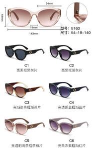 PC plastic sunglasses with metal hinge 5163W