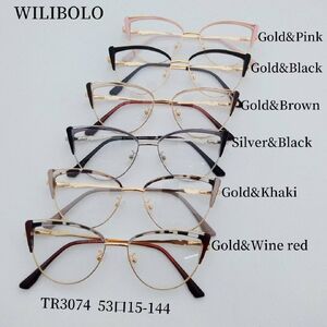 Metal + TR90 ultrathin women's frames with spring hinges Wilibolo TR3074
