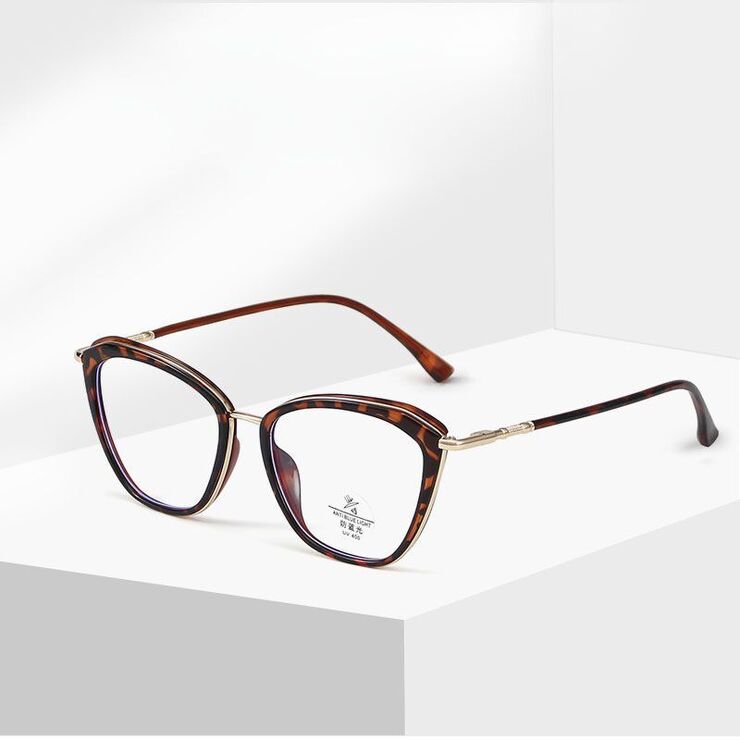 Combined frame (metal + TR90) with Blue Ray Cut protection lenses and flex MAMO S11855