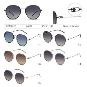 Polarized metal sunglasses with nylon lenses for men Romonis R66007