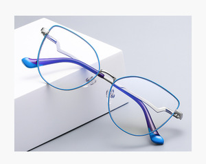 Metal blue blocker frames for glasses MORE 3043