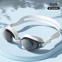 Swimming waterproof anti-fog goggles with earpugls, box, diopters from -1.50 to -6.00, YJ2017-YU