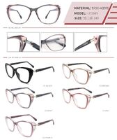 Plastic TR90 and acetate frame with spring hinges LE1045-DA