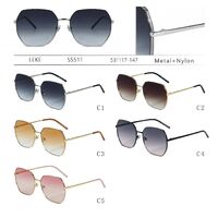 Polarized metal sunglasses with nylon lenses for women Leke S5511