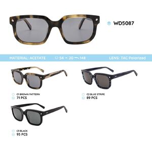 Plastic acetate frames polarized sunglasses WD5087