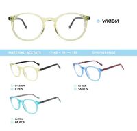 Acetate plastic frames for kids, with spring hinges WK1061