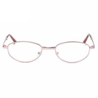 Очки металлические складные для чтения Z168 с защитой Blue ray cut с футляром, диоптрии от +1.00 до +4.00, РМЦ=62-64