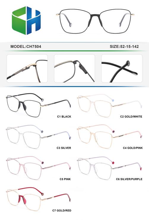 Оправа металлическая с мягким носоупором и флексом CH7504-DA