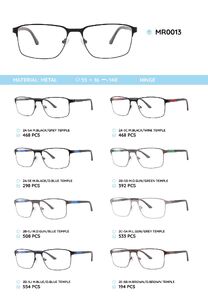 Metal frame with temples made of TR-90 material MR0013