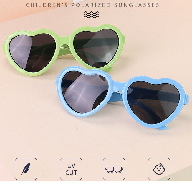 Polarized silicone sunglasses with UV400 protection for kids T11094