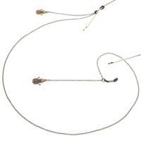 Металлическая нескользящая цепочка бронзового цвета, с подвеской в виде рождественского снеговика, для очков и масок GL145