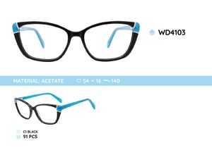 Plastic frames for glasses acetate material WD4103