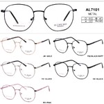 Metal eyeglass frame, material steel Allmilmo AL7101