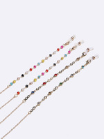 Set of two glasses chain with diamond and crown hollow forms GM110