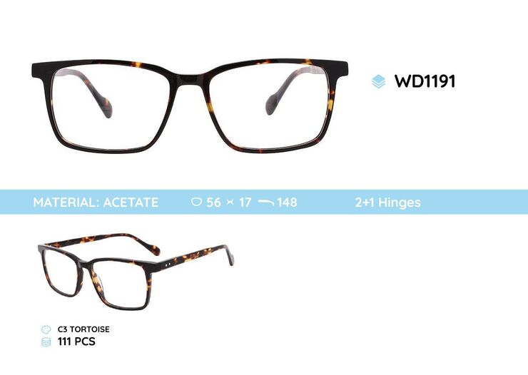 Plastic frames for glasses acetate material WD1191