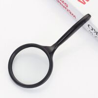 Magnifier, magnifying glass with handle 86043-XX, diameter: 75 mm, magnification: 5X