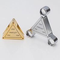 Folding magnifier 7055C-XX, diameter: 18 mm, magnification: 10X, 15Х, 20Х