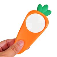Baby magnifier, magnifying glass in the form of carrot 胡萝卜放大镜-XX, diameter: 45 mm, magnification: 5Х