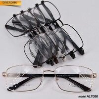 Мужская металлическая оправа из стали для очков Allmilmo AL7086