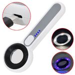 Magnifier with universal backlight, magnifying glass with handle 3008C-XX, size: diameter 30 mm, magnification: 60X