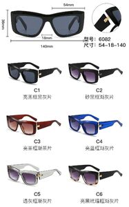 PC plastic sunglasses with metal hinge 6082W