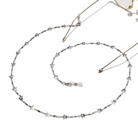 Golden color crystal pearl glasses chain GL1216