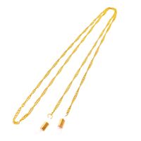 Gold-colored metal non-slip chain, for glasses and masks GS002
