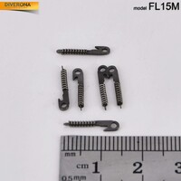 Uncovered glasses spring hinge FL15M (price is for 1 set - 18 pieces)