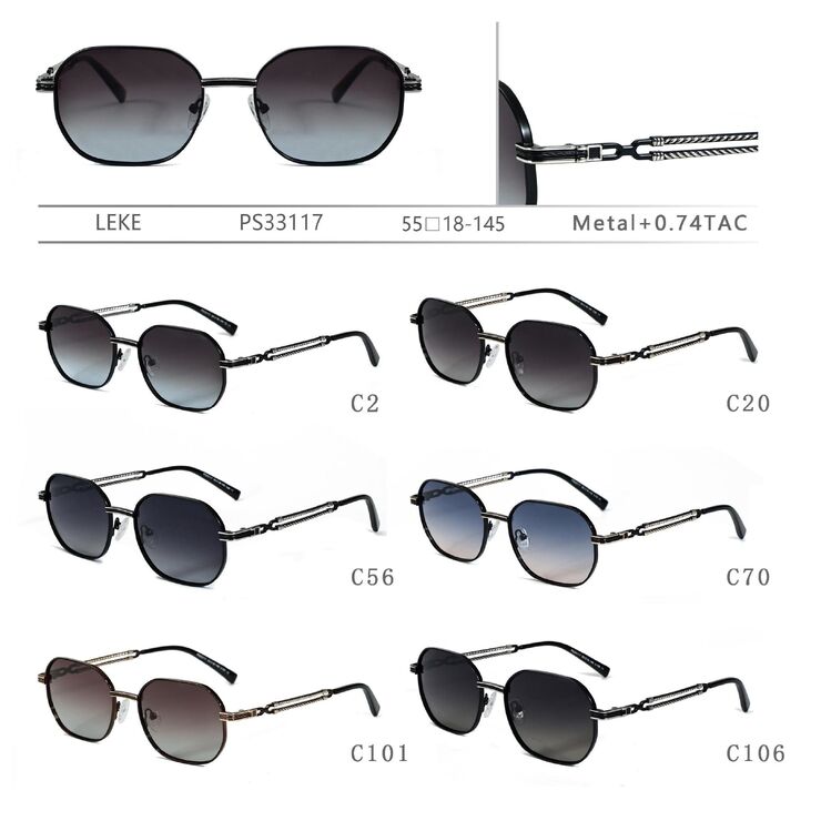Polarized metal sunglasses Leke PS33117