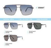 Metal frame polarized sunglasses S3006T