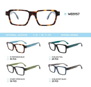 Plastic acetate eyeglasses frame for women WD3157