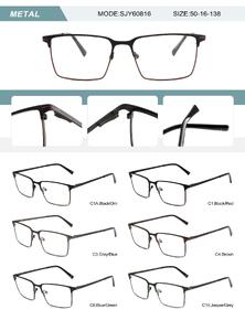 Оправа металлическая мужская с флексом SYJ60816-DA